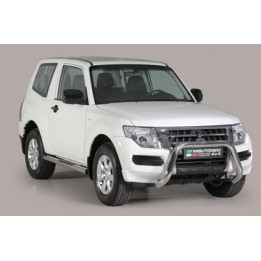 EC Homologated Bullbar, Misutonida 4x4 Super Bar, Color Silver, Mitsubishi Pajero 2015 - Present - EDK.ro