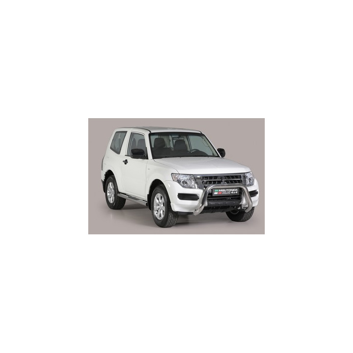 EC Homologated Bullbar, Misutonida 4x4 Super Bar, Color Black, Mitsubishi Pajero 2015 - Present - EDK.ro