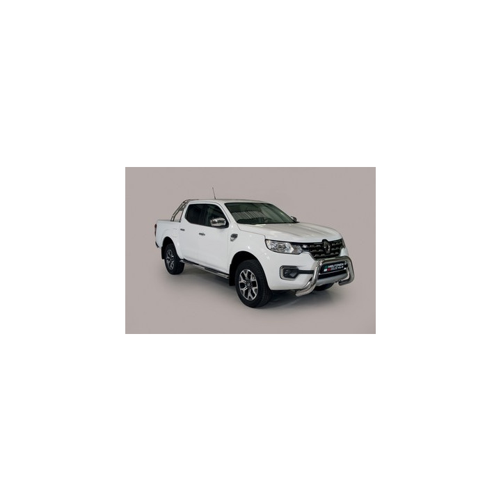 EC Homologated Bullbar, Misutonida 4x4 Super Bar, Color Silver, Renault Alaskan - EDK.ro