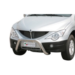 EC Homologated Bullbar, Misutonida 4x4 Super Bar, Color Black, SsangYong Actyon Sports - EDK.ro