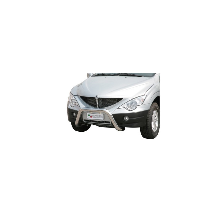 EC Homologated Bullbar, Misutonida 4x4 Super Bar, Color Black, SsangYong Actyon Sports - EDK.ro