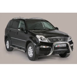 EC Homologated Bullbar, Misutonida 4x4 Super Bar, Color Silver, SsangYong Rexton - EDK.ro