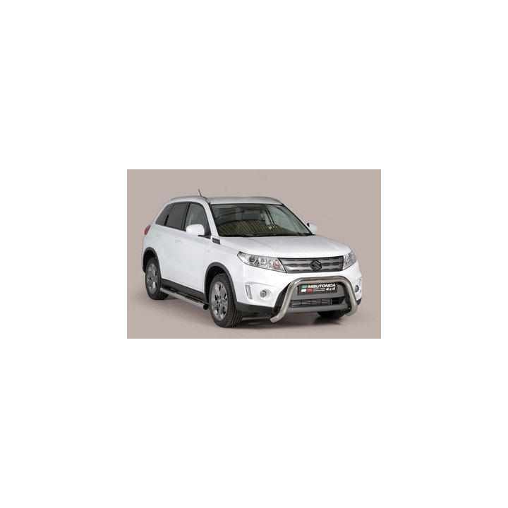 EC Homologated Bullbar, Misutonida 4x4 Super Bar, Color Silver, Suzuki Vitara - EDK.ro