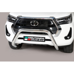 Bullbar Omologat RAR, Misutonida 4x4 Super Bar, Culoare Argintiu, Toyota Hilux 2021 - Prezent - EDK.ro