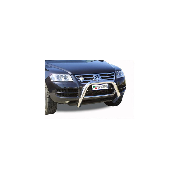 EC Homologated Bullbar, Misutonida 4x4 Super Bar, Color Silver, Volkswagen Touareg - EDK.ro