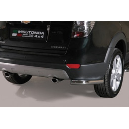 Rear Protection Corners, Misutonida 4x4 Steel Rear Corners, Color Black, Chevrolet Captiva - EDK.ro