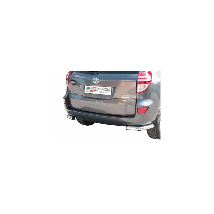 Rear Protection Corners, Misutonida 4x4 Steel Rear Corners, Color Silver, Toyota RAV4 - EDK.ro