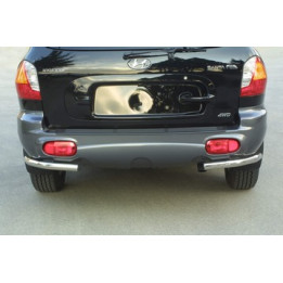Colțare de Protecție Spate, Misutonida 4x4 Steel Rear Corners, Culoare Argintiu, Hyundai Santa Fe - EDK.ro