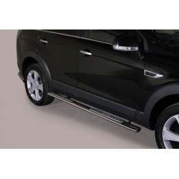 Praguri Laterale, Misutonida 4x4 Neoprene Step, Culoare Argintiu, Chevrolet Captiva - EDK.ro