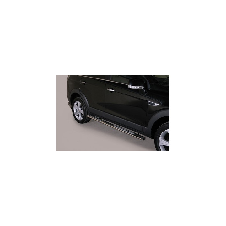 Side Steps, Misutonida 4x4 Neoprene Step, Color Silver, Chevrolet Captiva - EDK.ro