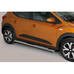 Side Steps, Misutonida 4x4 Neoprene Step, Color Silver, Dacia Sandero Stepway - EDK.ro