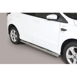 Side Steps, Misutonida 4x4 Neoprene Step, Color Silver, Ford Kuga 2017 - 2019 - EDK.ro
