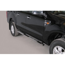 Praguri Laterale, Misutonida 4x4 Neoprene Step, Culoare Argintiu, Ford Ranger 2012 - 2018 - EDK.ro