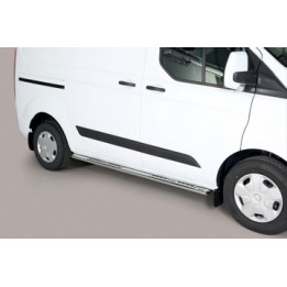 Praguri Laterale, Misutonida 4x4 Neoprene Step, Culoare Argintiu, Ford Transit Custom 2013 - 2017 - EDK.ro