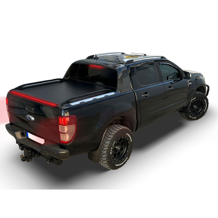 Manual Roll Top Tonneau Bed Cover, Tessera 4x4 Roll+, Ford Ranger Wildtrak Double Cab 2012 - 2022 - EDK.ro