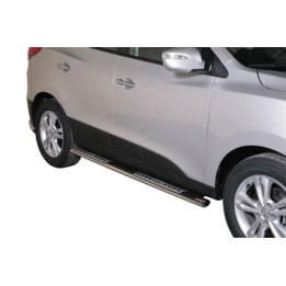 Side Steps, Misutonida 4x4 Neoprene Step, Color Silver, Hyundai ix35 2011 - Present - EDK.ro