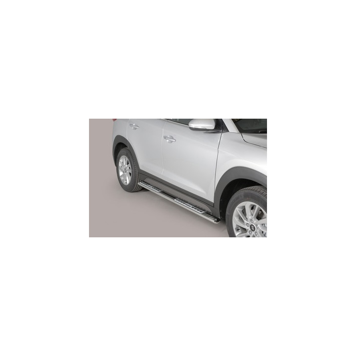 Side Steps, Misutonida 4x4 Neoprene Step, Color Silver, Hyundai Tucson 2015 - Present - EDK.ro