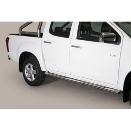 Praguri Laterale, Misutonida 4x4 Neoprene Step, Culoare Argintiu, Isuzu D-Max 2012 - 2019 - EDK.ro