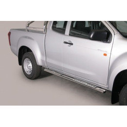 Side Steps, Misutonida 4x4 Neoprene Step, Color Silver, Isuzu D-Max 2012 - 2019 - EDK.ro