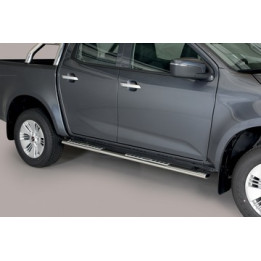 Praguri Laterale, Misutonida 4x4 Neoprene Step, Culoare Argintiu, Isuzu D-Max 2020 - 2023 - EDK.ro