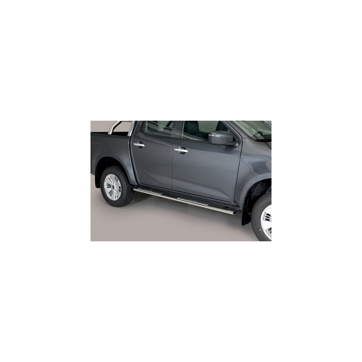 Side Steps, Misutonida 4x4 Neoprene Step, Color Silver, Isuzu D-Max 2020 - 2023 - EDK.ro
