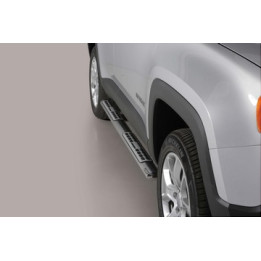 Side Steps, Misutonida 4x4 Neoprene Step, Color Silver, Jeep Renegade - EDK.ro