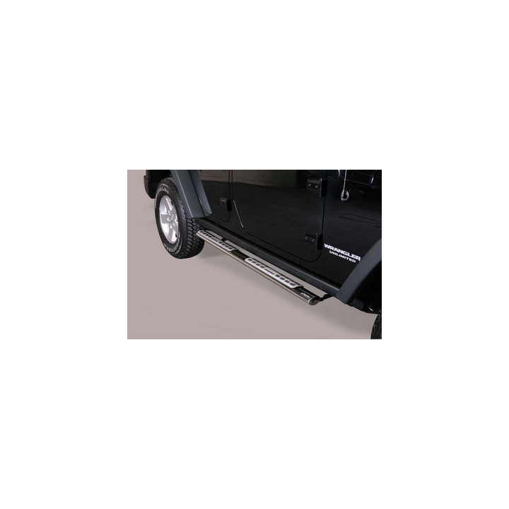 Side Steps, Misutonida 4x4 Neoprene Step, Color Black, Jeep Wrangler 2011 - Present - EDK.ro