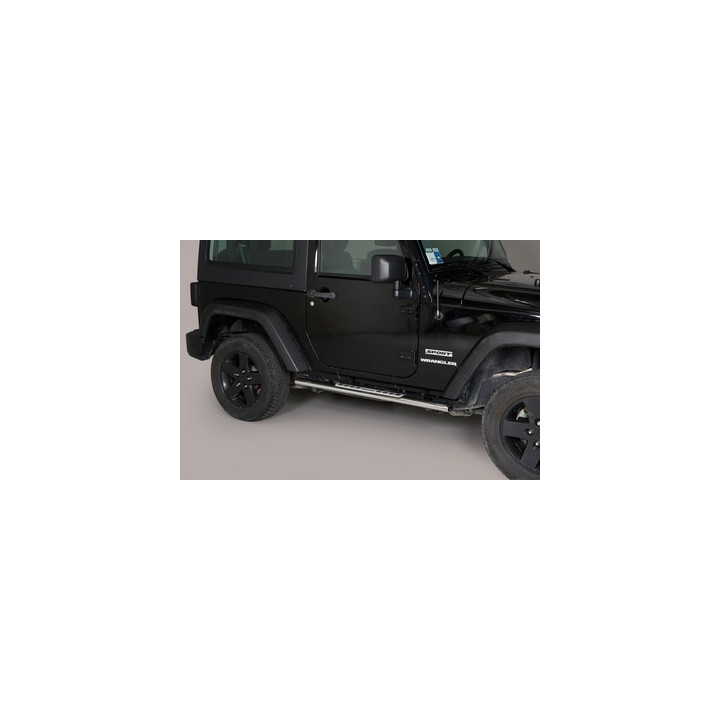 Side Steps, Misutonida 4x4 Neoprene Step, Color Black, Jeep Wrangler 2011 - Present - EDK.ro