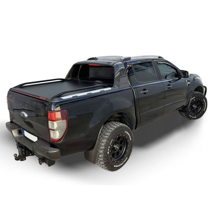 Manual Roll Top Tonneau Bed Cover, Tessera 4x4 Roll+, Ford Ranger Wildtrak Double Cab 2012 - 2022 - EDK.ro