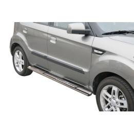 Side Steps, Misutonida 4x4 Neoprene Step, Color Black, Kia Soul - EDK.ro