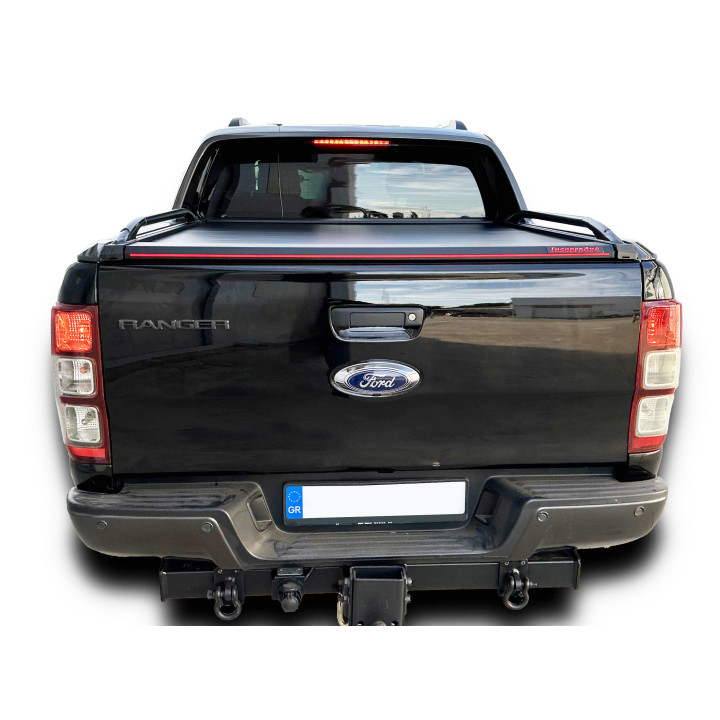 Manual Roll Top Tonneau Bed Cover, Tessera 4x4 Roll+, Ford Ranger Wildtrak Double Cab 2012 - 2022 - EDK.ro
