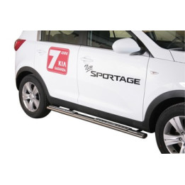 Side Steps, Misutonida 4x4 Neoprene Step, Color Silver, Kia Sportage 2010 - 2015 - EDK.ro