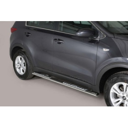 Praguri Laterale, Misutonida 4x4 Neoprene Step, Culoare Argintiu, Kia Sportage 2016 - 2021 - EDK.ro
