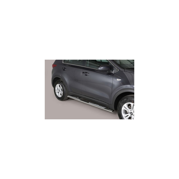 Praguri Laterale, Misutonida 4x4 Neoprene Step, Culoare Argintiu, Kia Sportage 2016 - 2021 - EDK.ro
