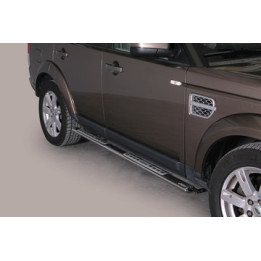 Praguri Laterale, Misutonida 4x4 Neoprene Step, Culoare Argintiu, Land Rover Discovery 4 2012 - 2016 - EDK.ro