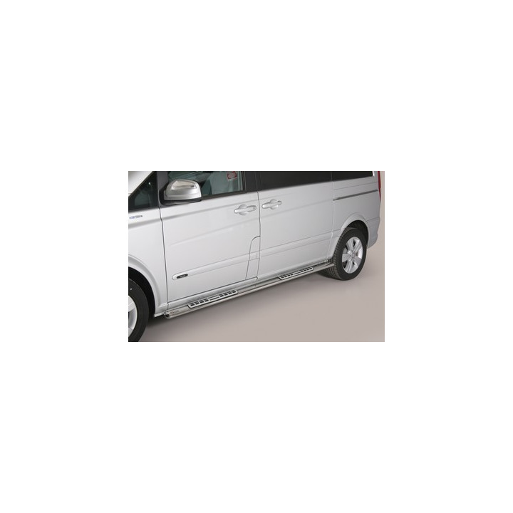 Praguri Laterale, Misutonida 4x4 Neoprene Step, Culoare Argintiu, Mercedes-Benz Vito 2015 - 2023 - EDK.ro