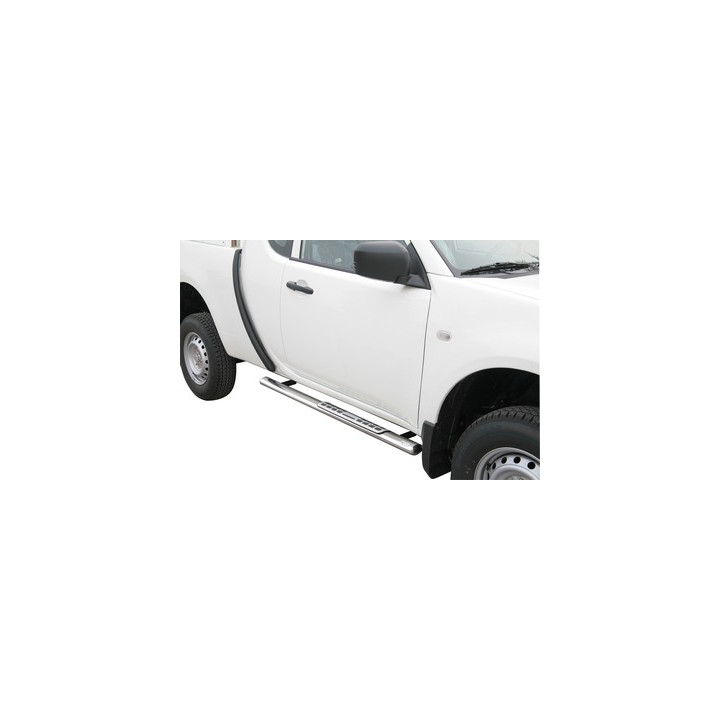 Praguri Laterale, Misutonida 4x4 Neoprene Step, Culoare Argintiu, Mitsubishi L200 2010 - 2015 - EDK.ro