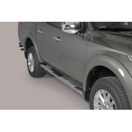 Praguri Laterale, Misutonida 4x4 Neoprene Step, Culoare Argintiu, Mitsubishi L200 2019 - Prezent - EDK.ro