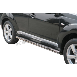 Side Steps, Misutonida 4x4 Neoprene Step, Color Silver, Mitsubishi Outlander 2007 - 2009 - EDK.ro