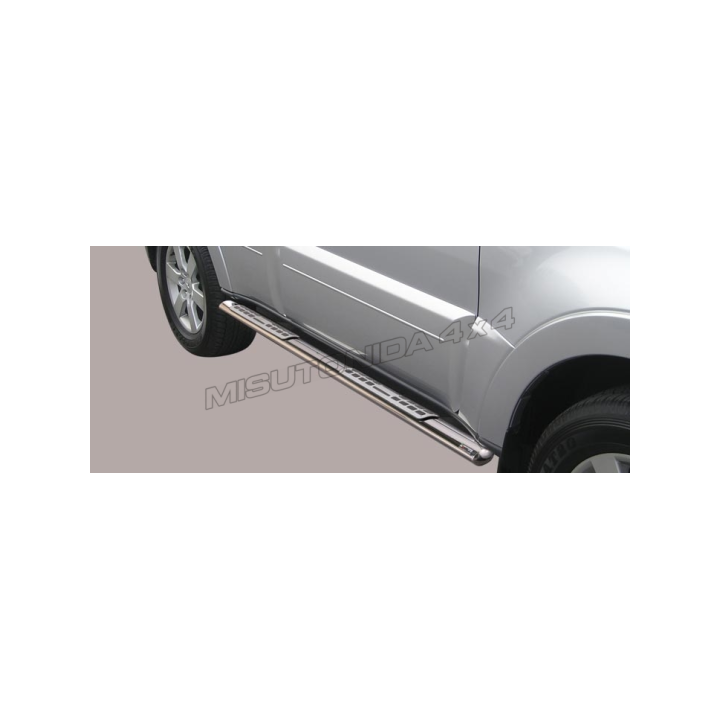 Side Steps, Misutonida 4x4 Neoprene Step, Color Silver, Mitsubishi Pajero 2015 - Present - EDK.ro