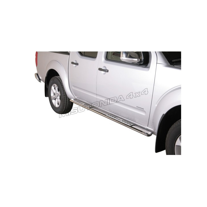 Side Steps, Misutonida 4x4 Neoprene Step, Color Silver, Nissan Navara 2005 - 2010 - EDK.ro