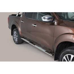 Side Steps, Misutonida 4x4 Neoprene Step, Color Silver, Nissan Navara 2016 - Present - EDK.ro