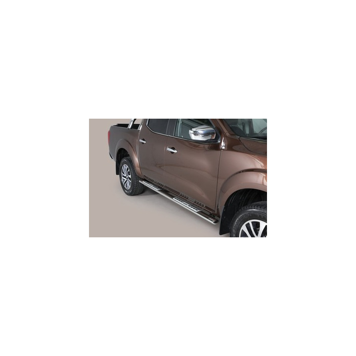Side Steps, Misutonida 4x4 Neoprene Step, Color Silver, Nissan Navara 2016 - Present - EDK.ro