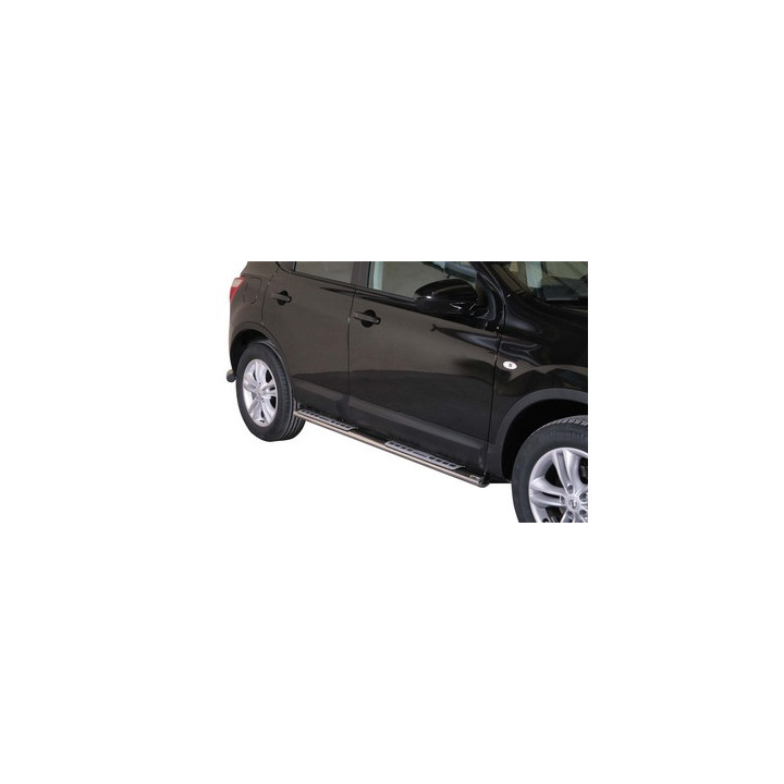 Side Steps, Misutonida 4x4 Neoprene Step, Color Black, Nissan Qashqai 2010 - 2013 - EDK.ro