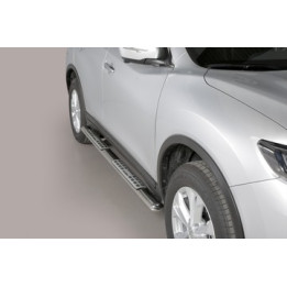 Side Steps, Misutonida 4x4 Neoprene Step, Color Silver, Nissan X-Trail 2015 - 2017 - EDK.ro