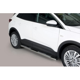 Side Steps, Misutonida 4x4 Neoprene Step, Color Silver, Opel Grandland X - EDK.ro