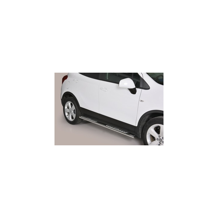Side Steps, Misutonida 4x4 Neoprene Step, Color Silver, Opel Mokka - EDK.ro