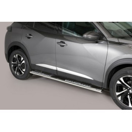 Side Steps, Misutonida 4x4 Neoprene Step, Color Black, Peugeot 2008 - EDK.ro