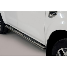 Side Steps, Misutonida 4x4 Neoprene Step, Color Silver, Renault Alaskan - EDK.ro