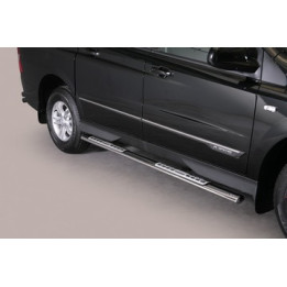Praguri Laterale, Misutonida 4x4 Neoprene Step, Culoare Argintiu, SsangYong Actyon Sports - EDK.ro